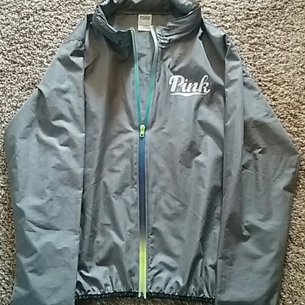 PINK RAINBOW ANORAK JACKET SIZE M/L